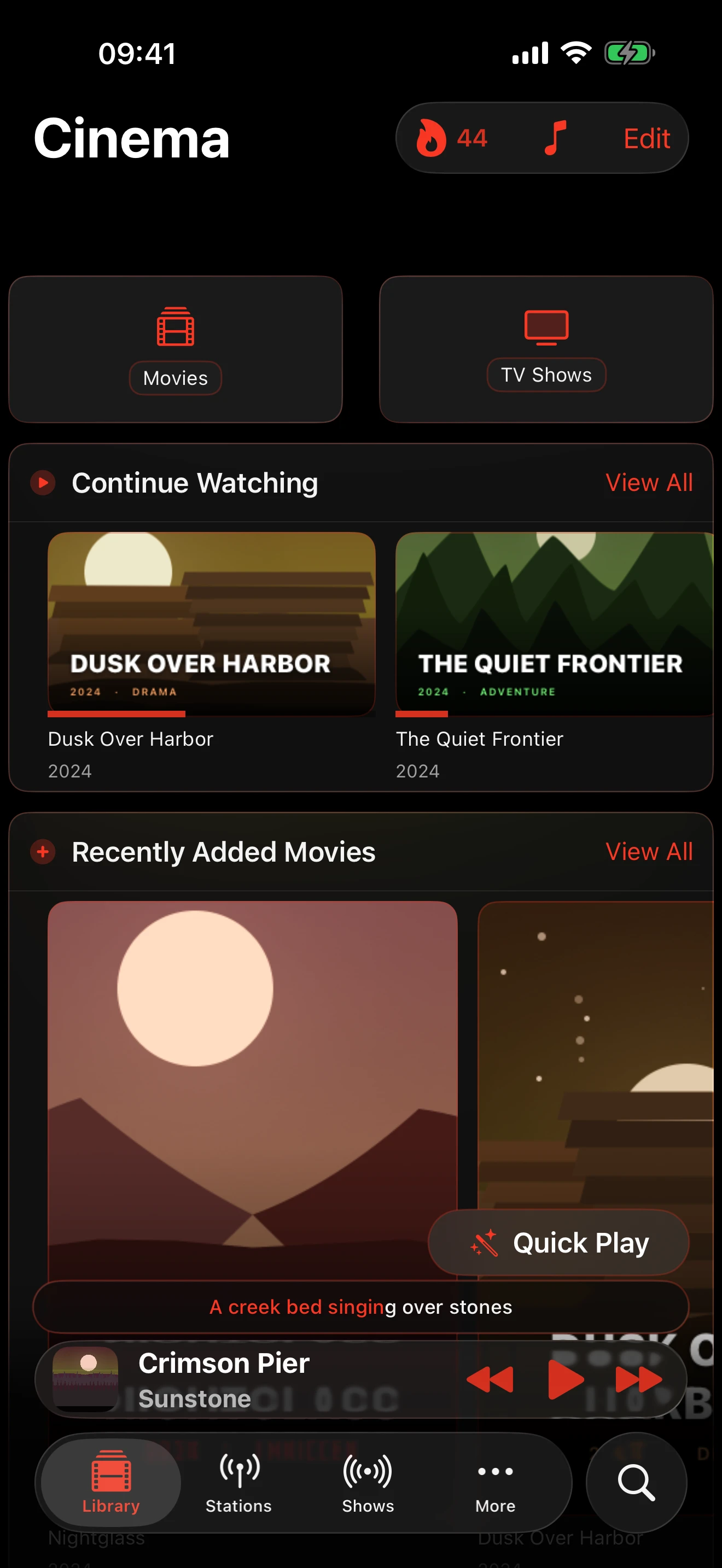 A cinema home, one tap away