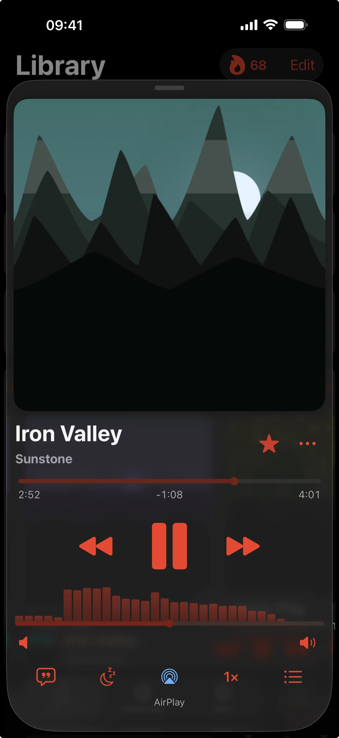 Drac's Jukebox full player view